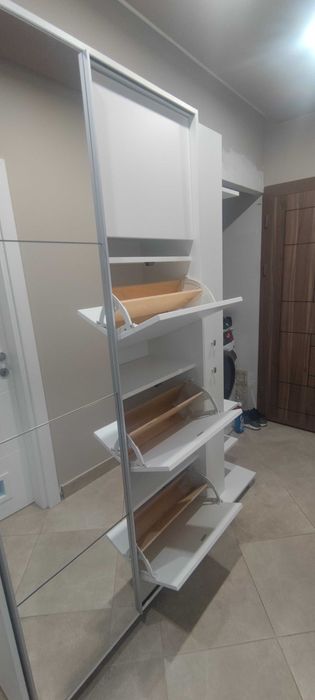 Портманто, бяло, ширина 161 см