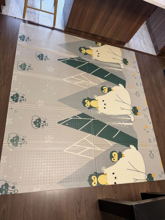 Детска кошара за игра Lionelo Willow XL + двулицево килимче 180х200см