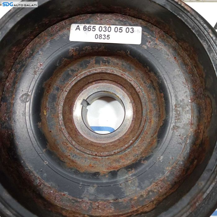 Fulie Rola Vibrochen Arbore Cotit Mercedes Clasa E Class W211 E200 1.8 Kompressor 2002 - 2009 Cod A2710300003 [2602]