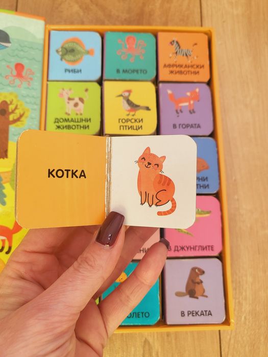 Моята първа библиотека и кубчета за игра и учене