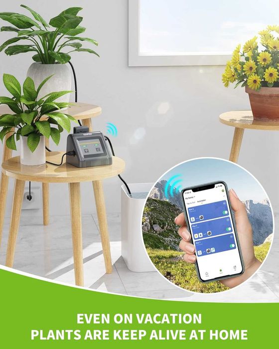 RAINPOINT WiFi автоматична система за поливане за саксийни растения на закрито, комплект