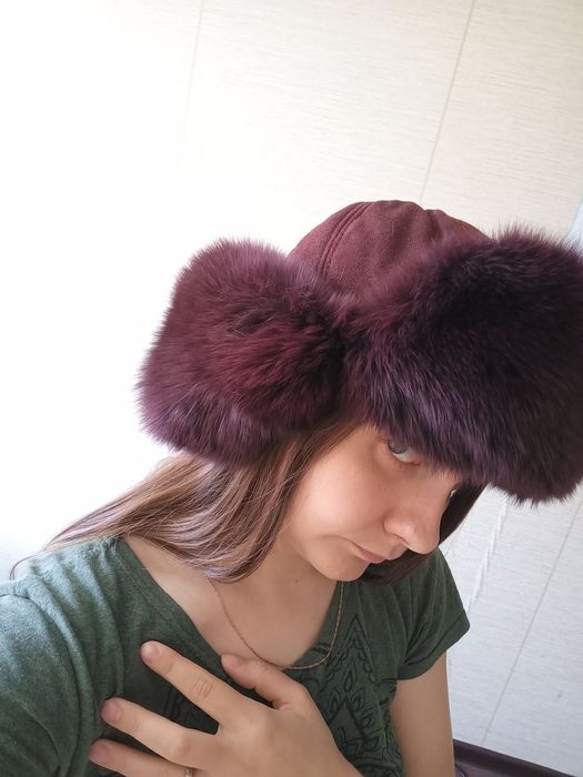 Шапка песец натуральный