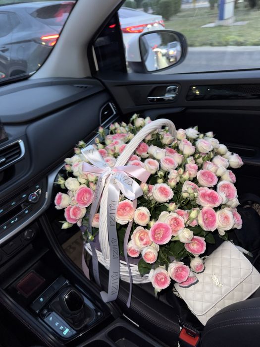 Цветы в корзинке