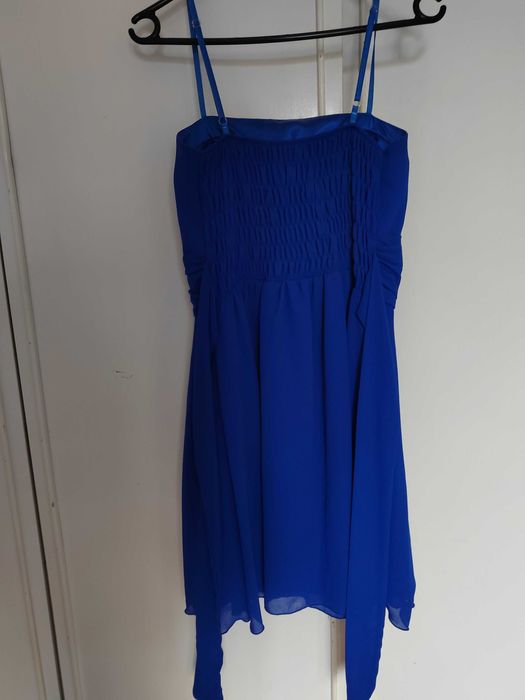 Рокля подходяща за повод, шаферска рокля, размер XS/S, турско синьо