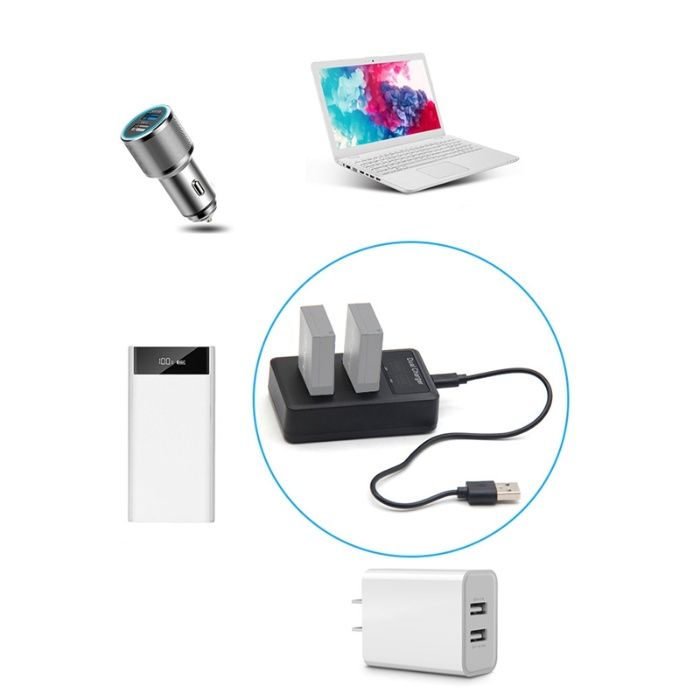 Двойно смарт зарядно LC-E5 за батерии LP-E5 за Canon