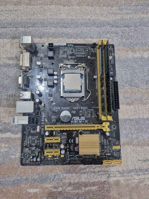 Продам комплект процессор материнка оперативка