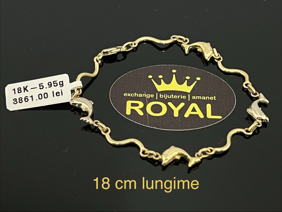 Bijuteria Royal CB : Bratara dama delfini aur 18K  5,95 grame