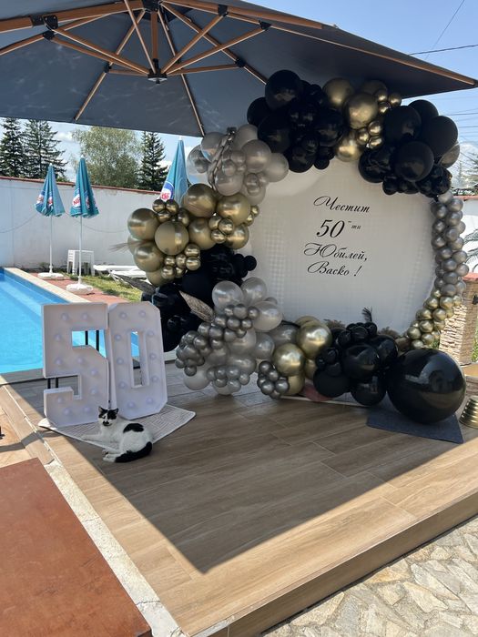 Украса с балони за всякакви поводи - рожден ден,юбилей,кръщене и други