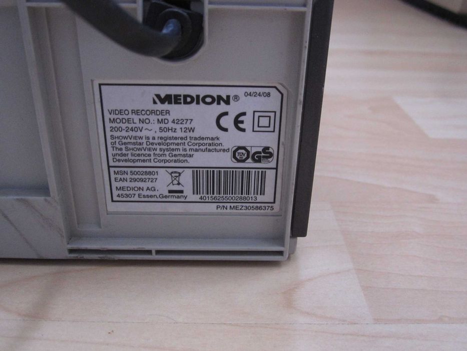Видео Medion MD 42277, VHS