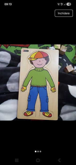 Puzzle lemn incastru baietel