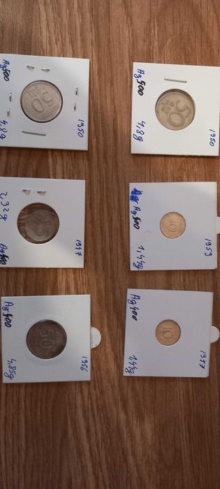 Lot 9 monede Argint  38 grame