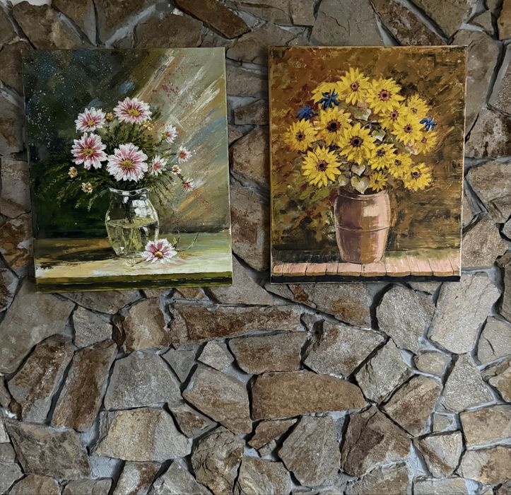 Картина на вази с цветя