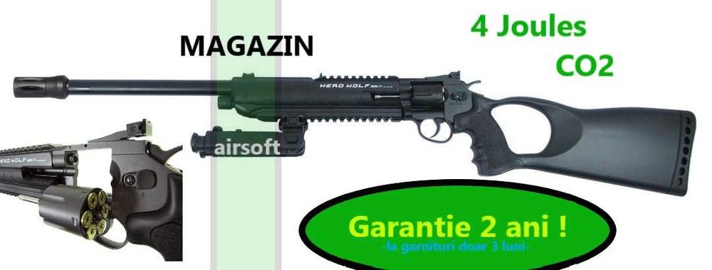 Pusca cu cartuse 4Joules co2 Herd Wolf airsoft C711L