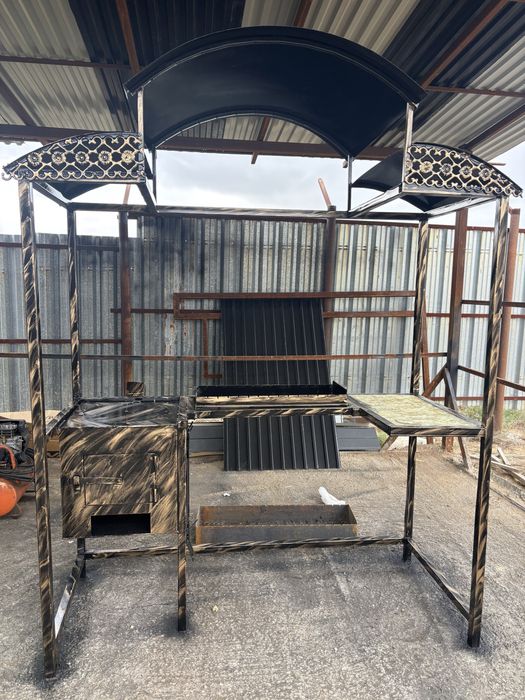 Мангал беседка казан