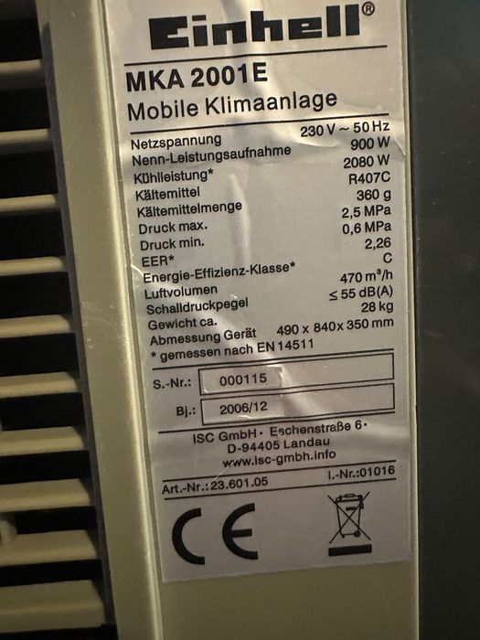 Мобилен климатик Einhel