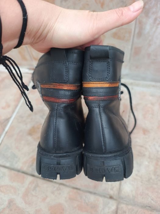 Ghete piele imblanite măr 34