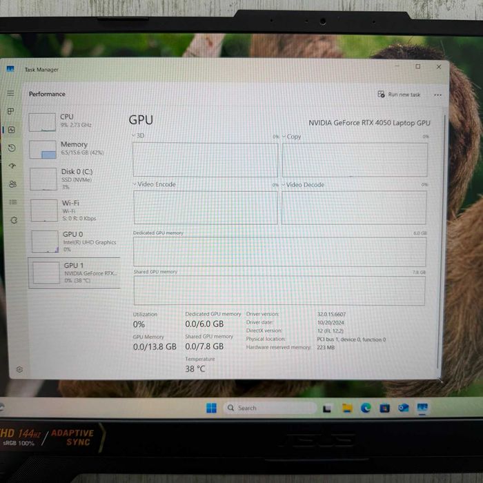 Asus Tuf F15 FX507 I7-13620H RTX 4050 NOU Zeus Amanet Vitan 7700