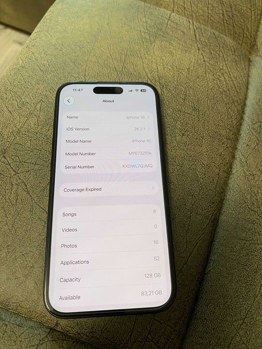 Iphone 16 Black 128 GB