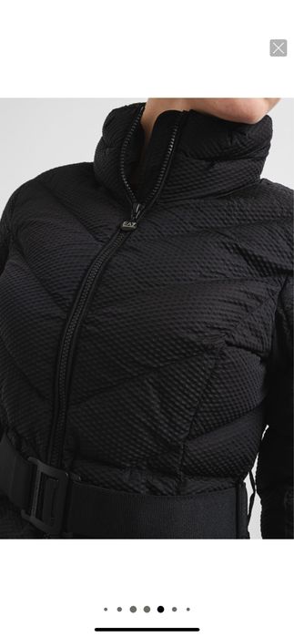 Geacă lungă cu guler înalt Emporio Armani