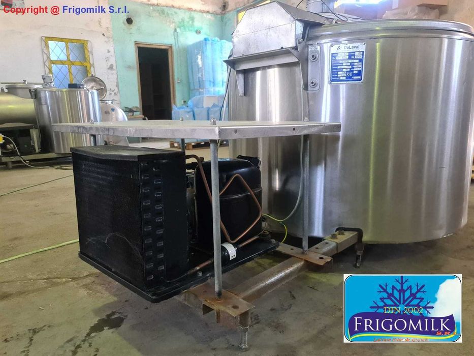 Tanc  500 litri racire lapte, DeLaval  racitor lapte , tanc lapte inox