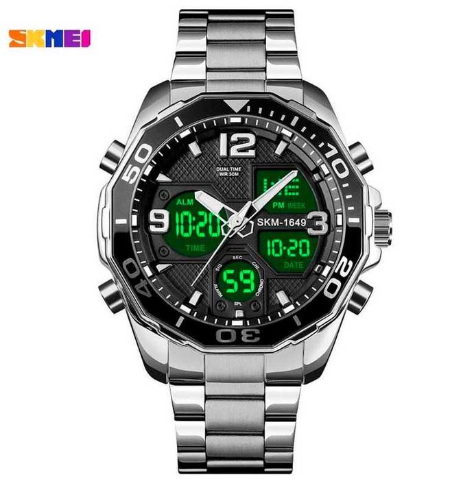 Часы Skmei 1649 с двойным циферблатом