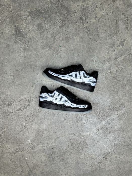 Nike Air Force 1 Low Skeleton Black Sneakers Black