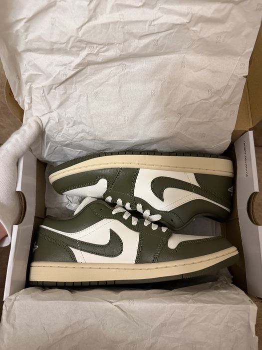 Оригинальные Nike Air Jordan 1 Low "Medium Olive"