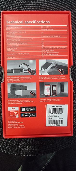 Telemetru laser, Ruleta electronica LEICA DISTO D5