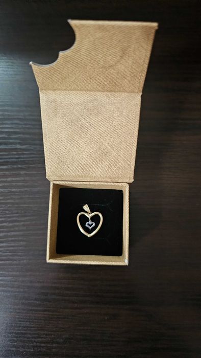 Золотая цепочка с кулоном 585