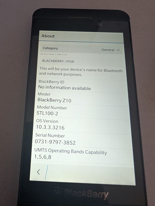 BlackBerry Z10 – Negru – Stare Excelentă / Colecție