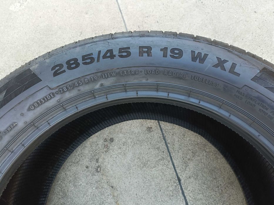 O anvelopa vara 285 45 19 continental sportcontact 5 run flat 7,5 mm