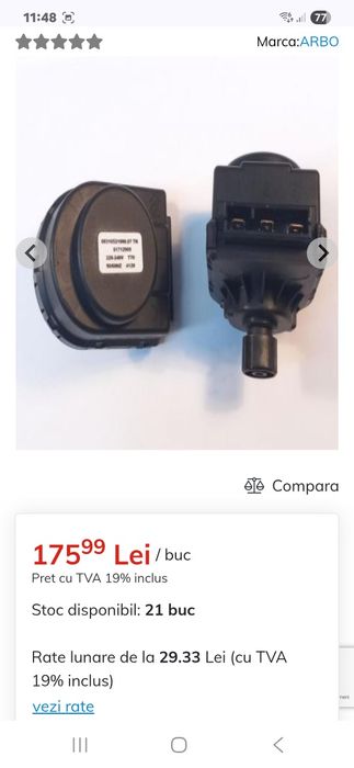 Servomotor vana 3 cai