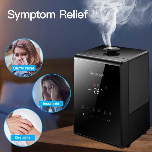 Umidificator Smart Home - control prin aplicație sau asistent vocal