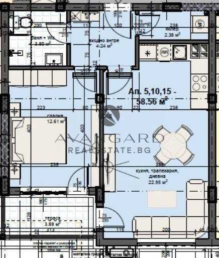 Продава се Двустаен апартамент в Пловдив, Кършияка - 69 кв.м за 1774 €/кв.м - Снимка #10