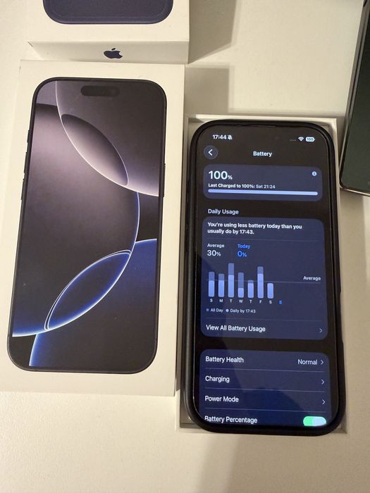 Apple Iphone 16 PRO Black / 512GB / 100% Baterie. Ca NOU