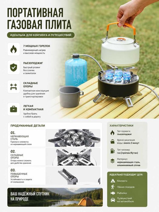 Газовая плита для пикника