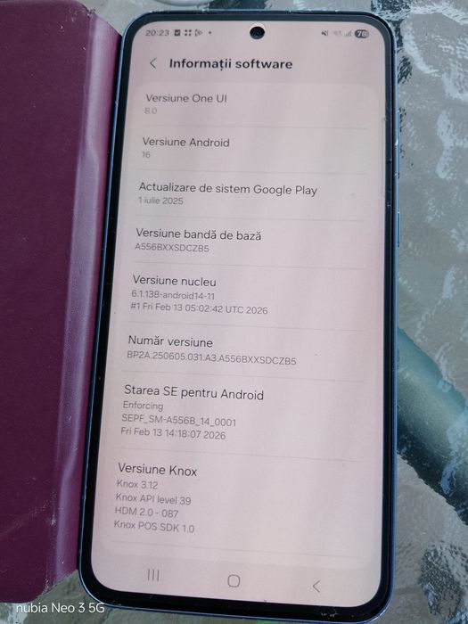 Vand/schimb Samsung Galaxy A55 Android 16, 128GB, 930 lei,doar in Cluj
