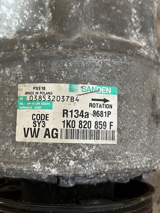 Compresor AC/clima Audi/Volkswagen/Skoda/Seat 1.9/2.0 cod:1K0 820 859F