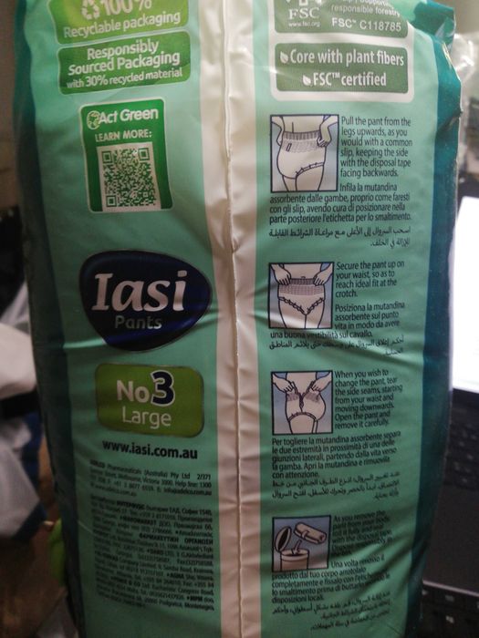 Pampers IASI Pants unisex nr 3, Large 100-140cm