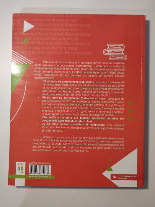 culegere de romana - pregatire bacalaureat