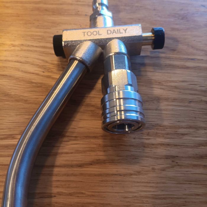 НОВ! Двоен конектор за пяна и дюза за водоструйка, 1/4" Quick Connect