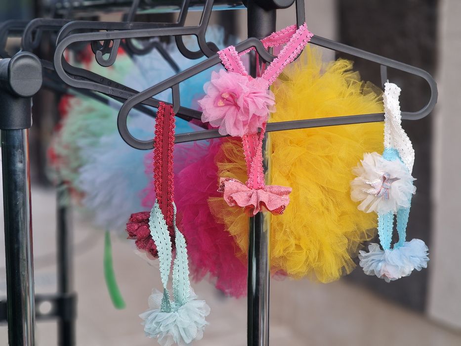 Set 6 rochițe tulle și bentițe ședințe foto newborn / nou-născut