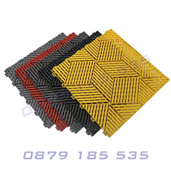 PVC плочка модул под гараж 3D дизайн кубове против хлъзгаща настилка