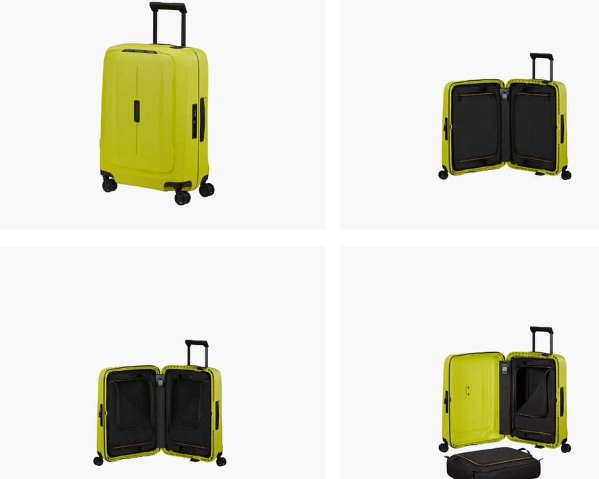 Troler cabina Samsonite Essens Spinner 55/20, culoare Galben-Lime, nou, sigilat