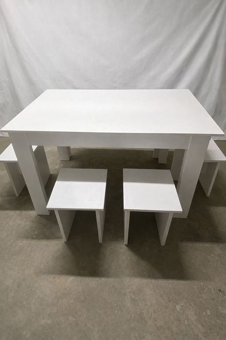 Стол и стулья комплект 120×70 новый