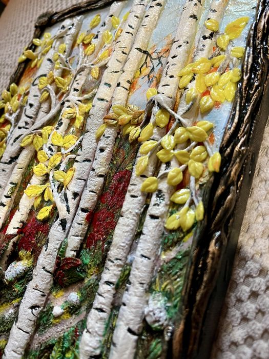 3D Горска брезова картина