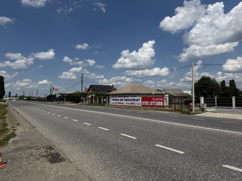 Teren de închiriat 2000 mp – Nicolae Bălcescu, la stradă (E85)