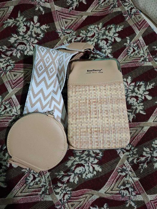 Женская сумка через плечо 3 в 1