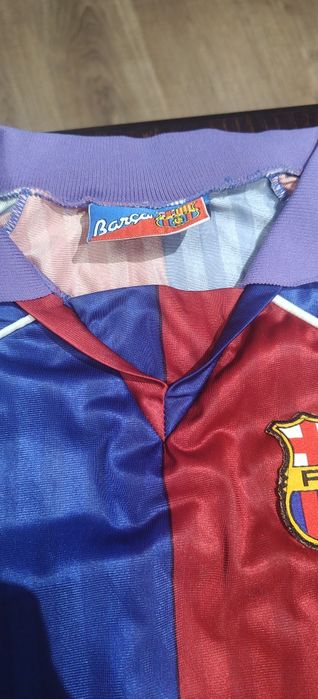 Уникална ретро футболна тениска Barcelona 1992-1994 Home – Laudrup #9