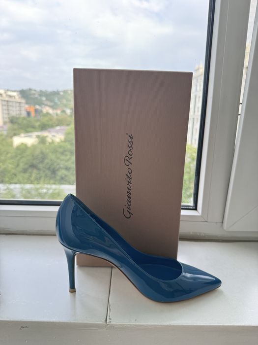 Туфли Gianvito Rossi синие новые